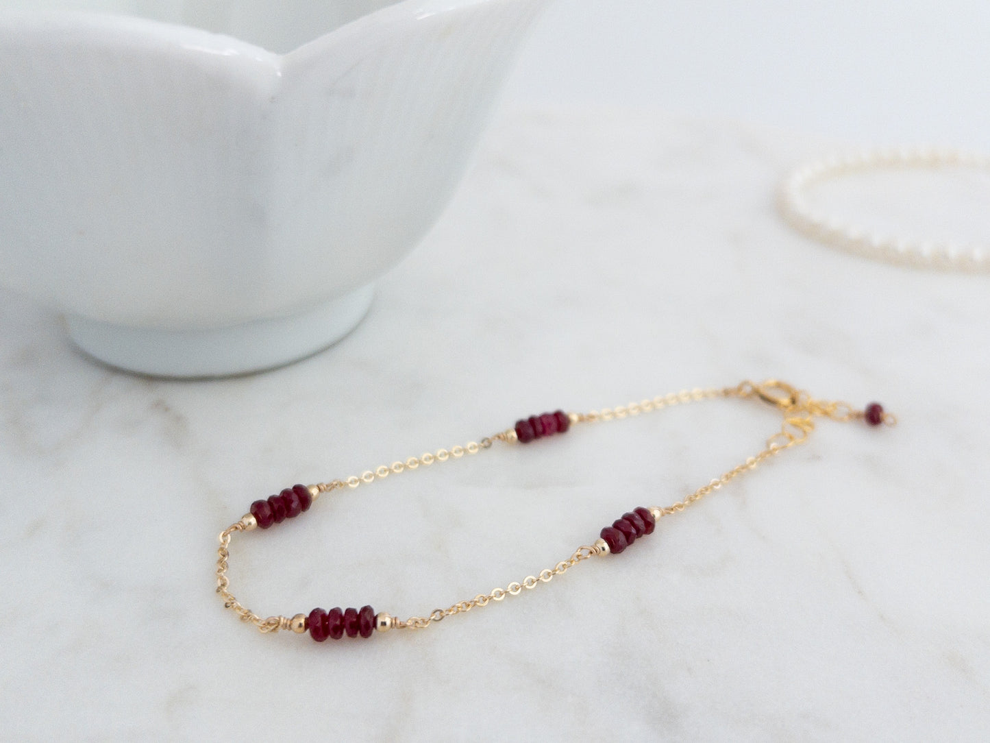 Ruby Bracelet | July Birthstone