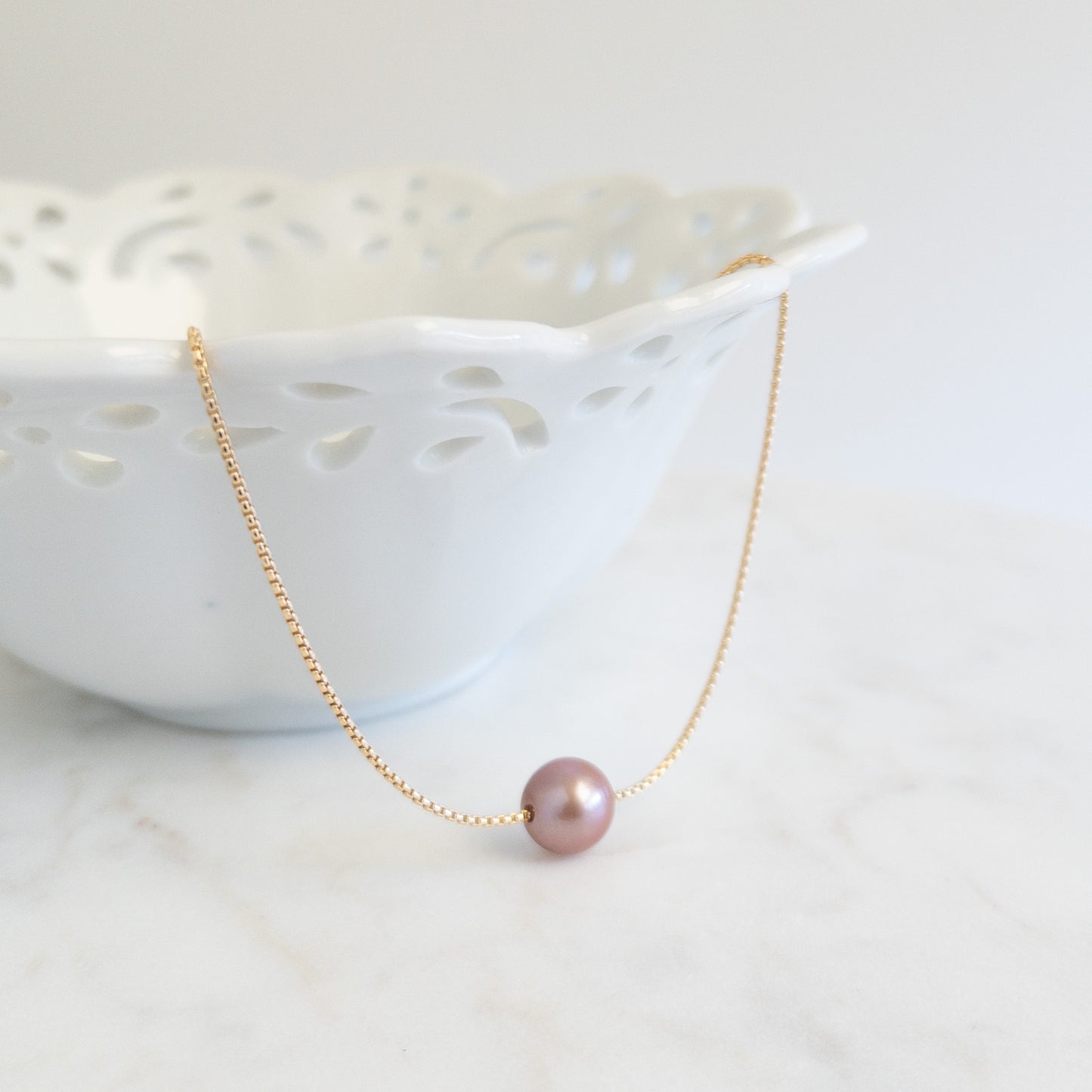 Edison Floating Pearl Necklace