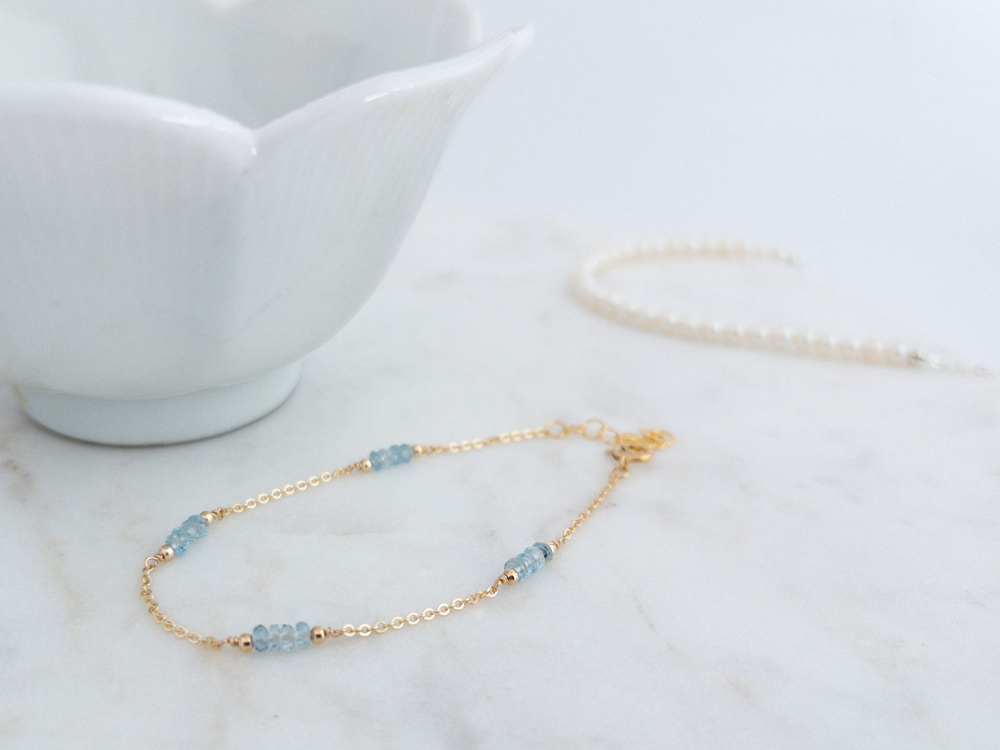 Aquamarine Bracelet | March Birthstone