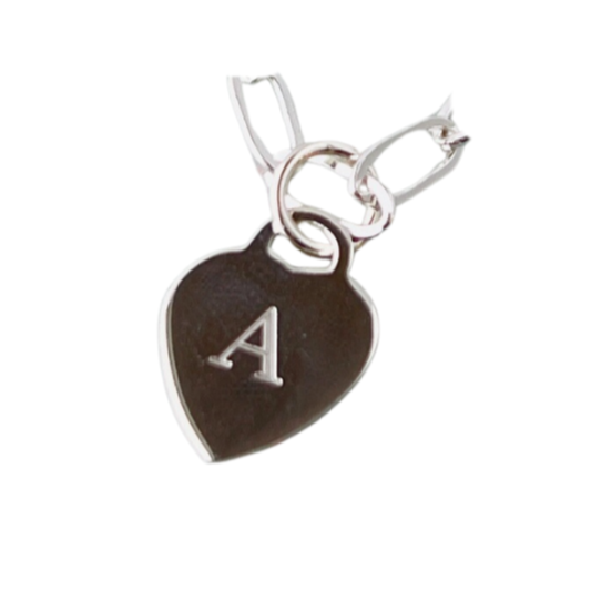 sterling silver initial charm