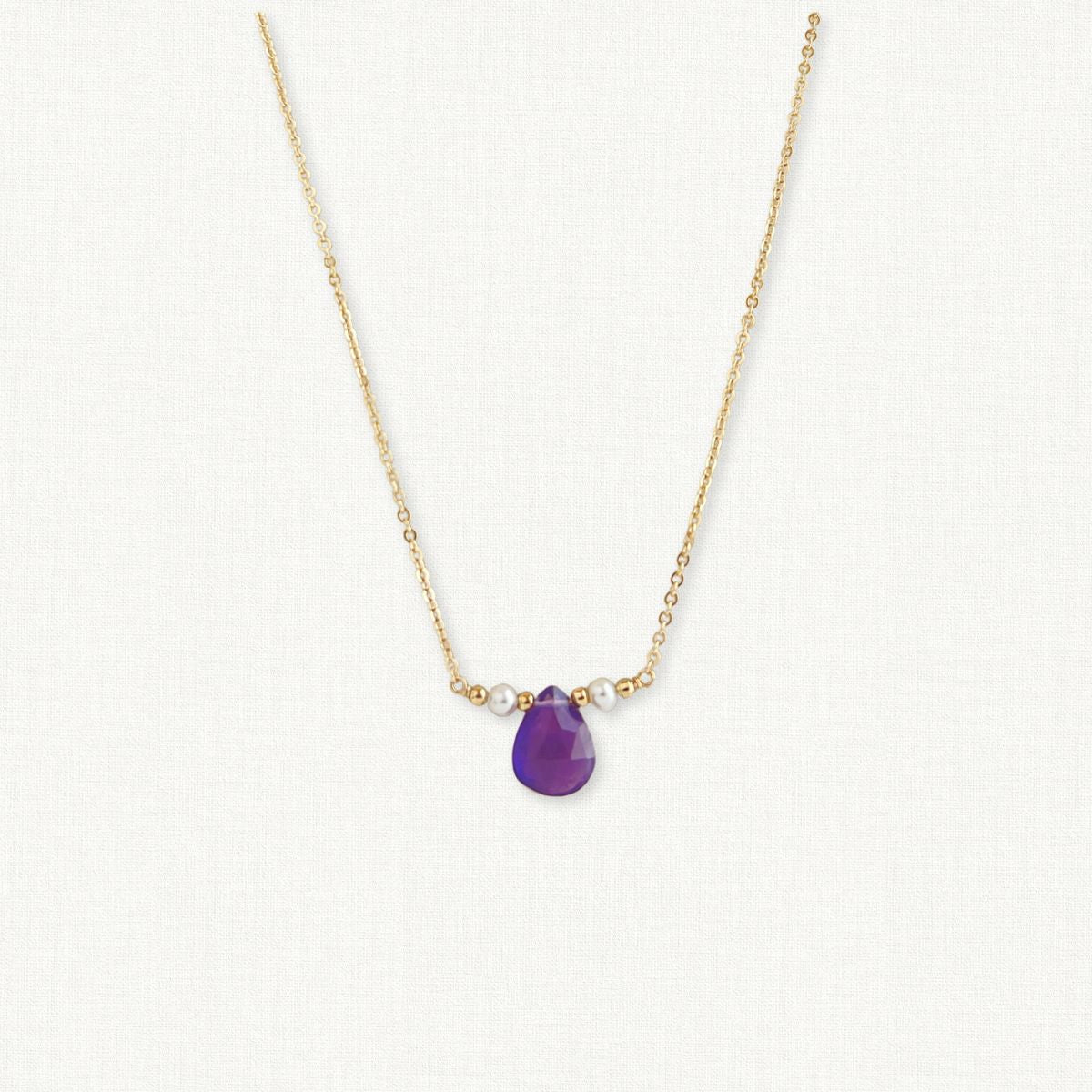 Amethyst and Pearl Necklace