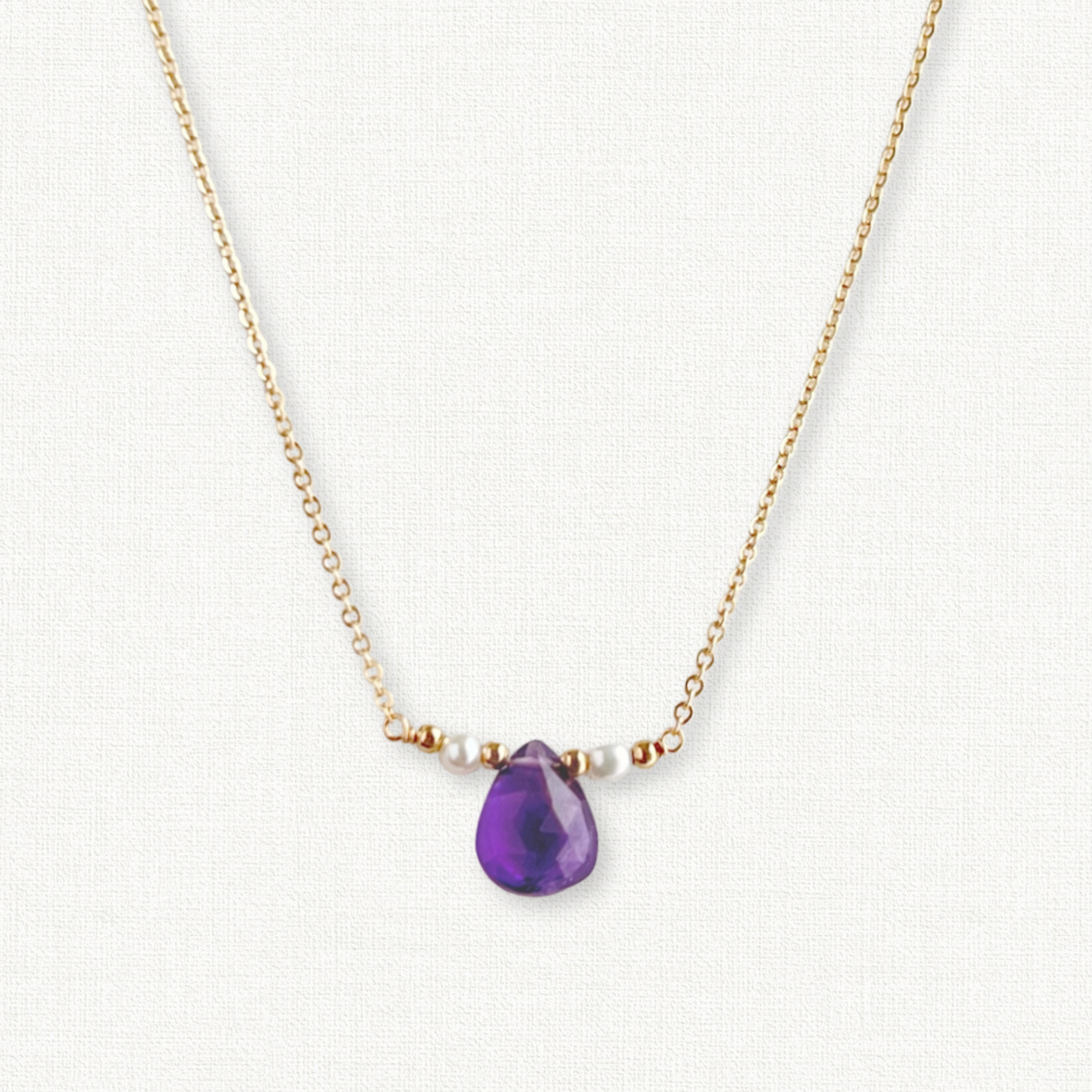 Amethyst and Pearl Necklace
