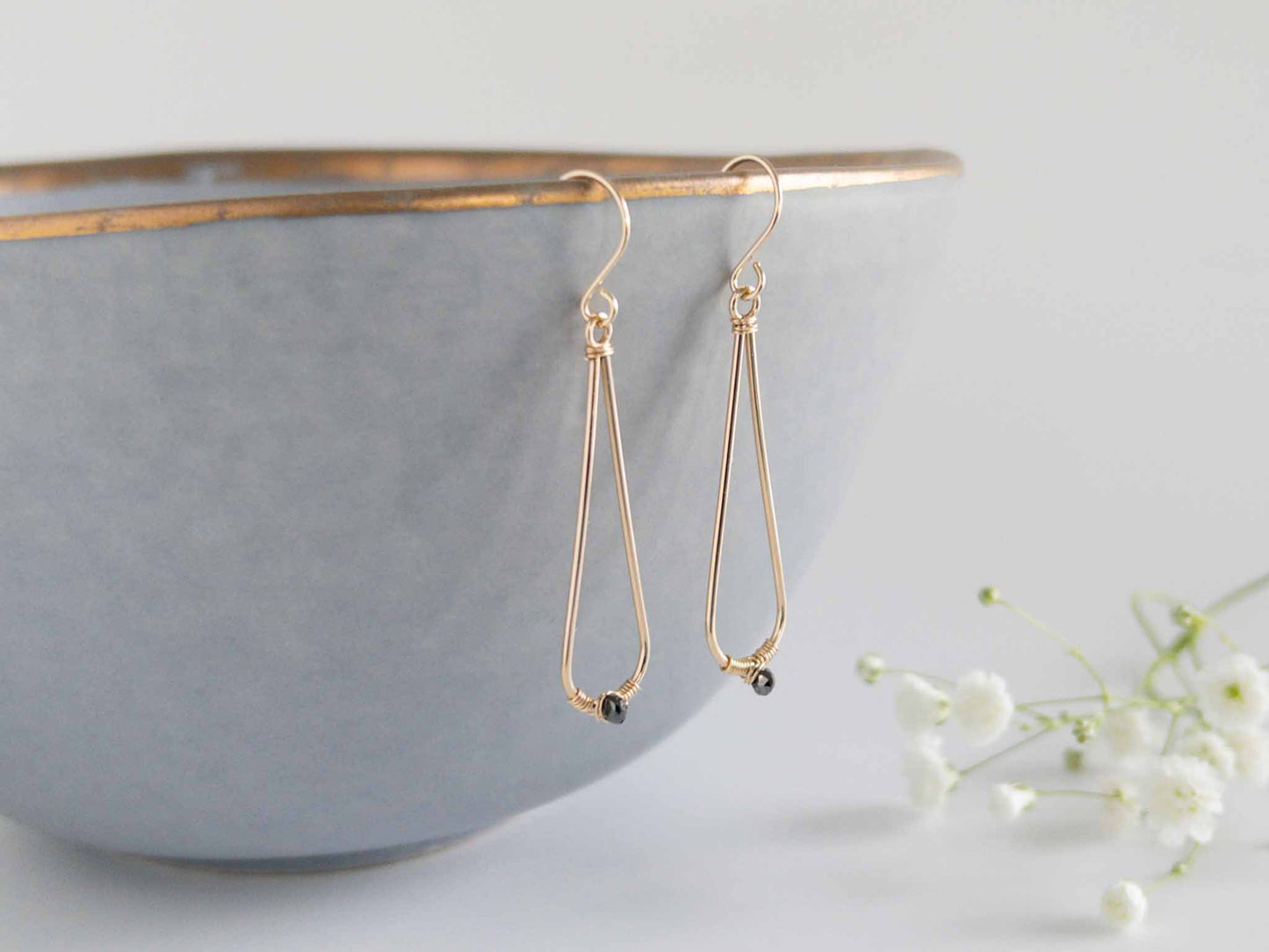 Black Diamond Earrings