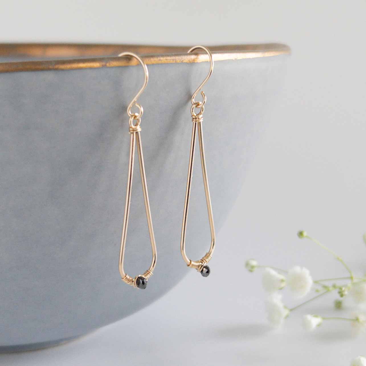 Black Diamond Earrings