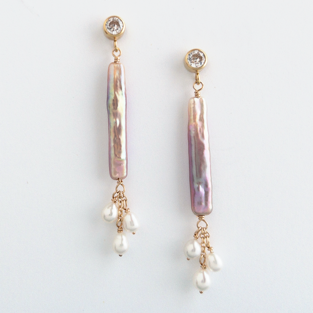 Vivara Long Pearl Earrings