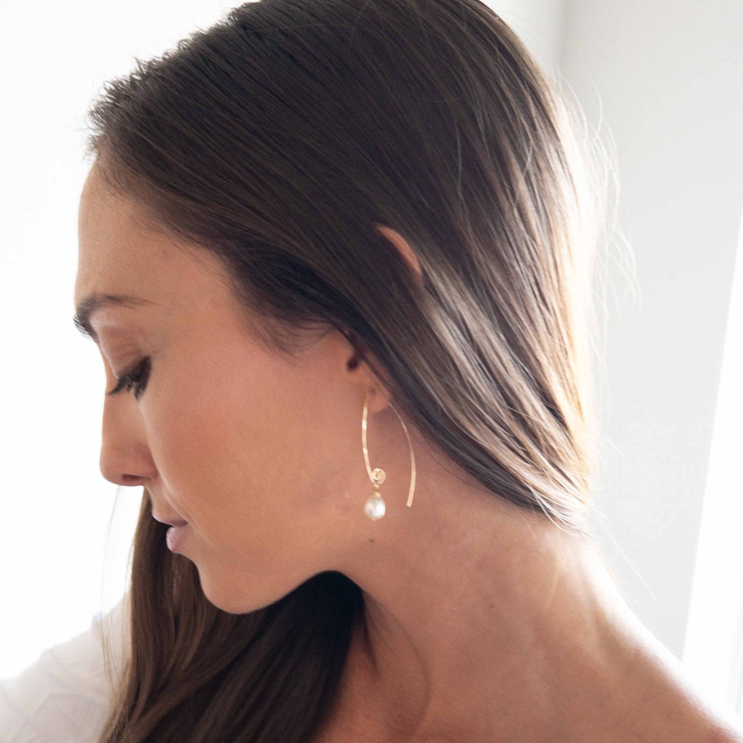 Contemporary Pearl Earrings
