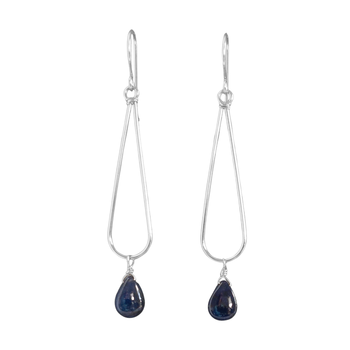 Contemporary Sapphire Earrings