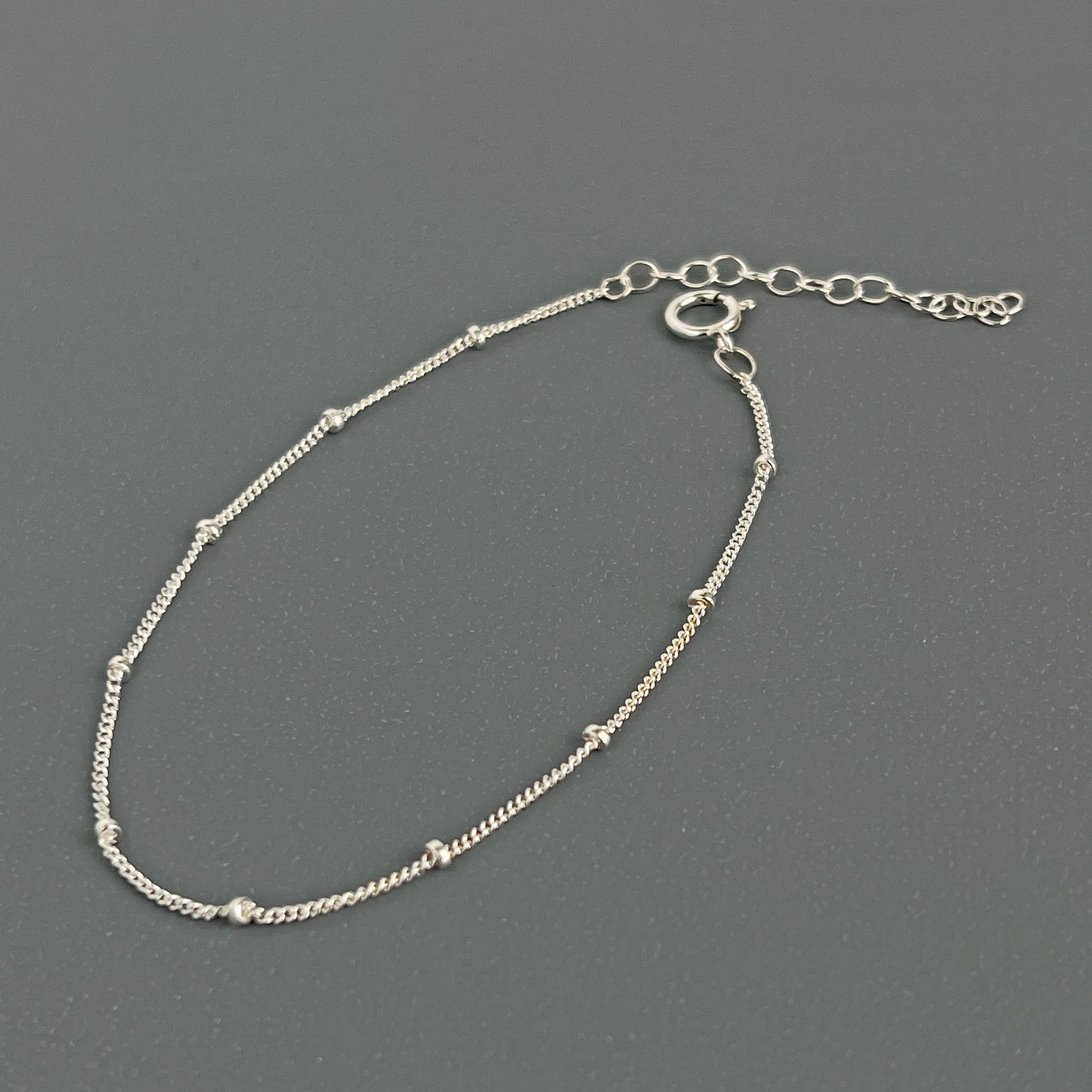 sterling silver adjustable chain bracelet