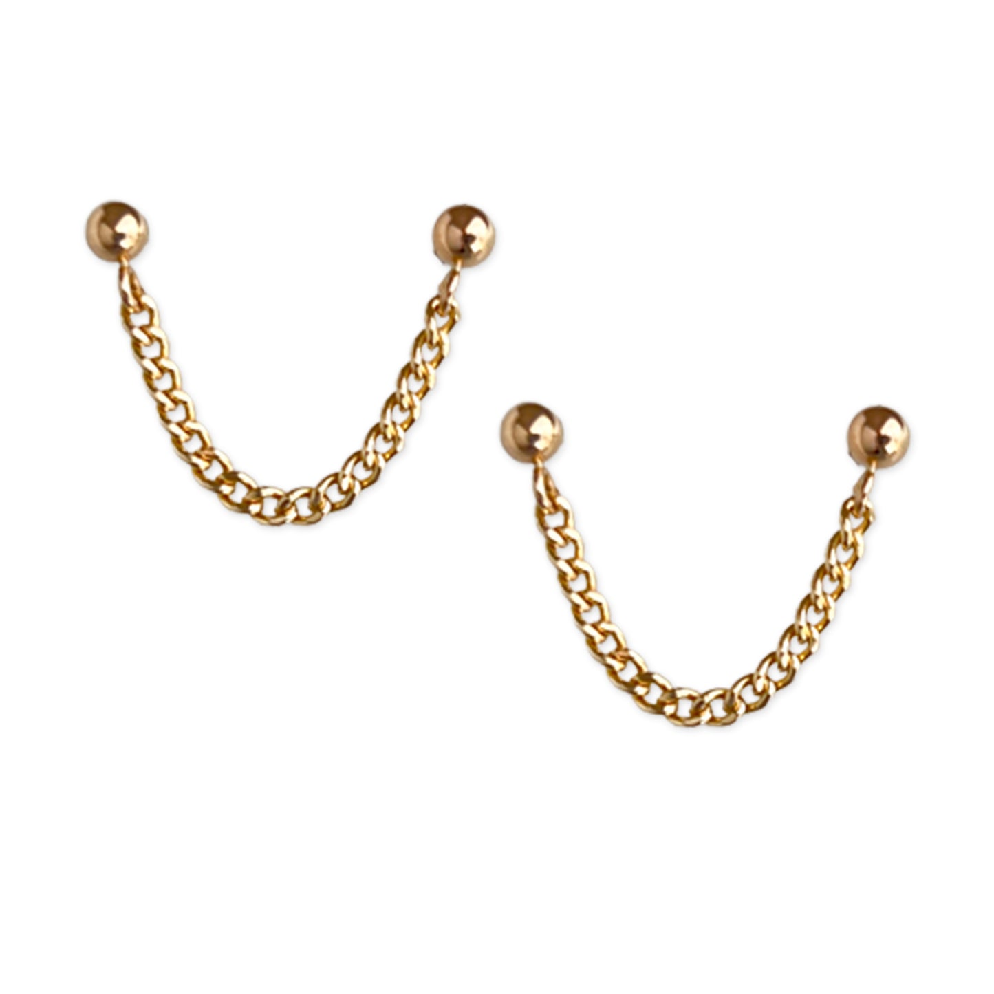 double piercing earring