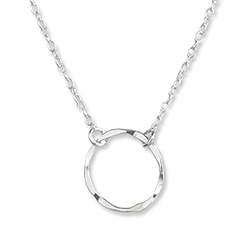 Karma Circle Necklace - Sterling Silver
