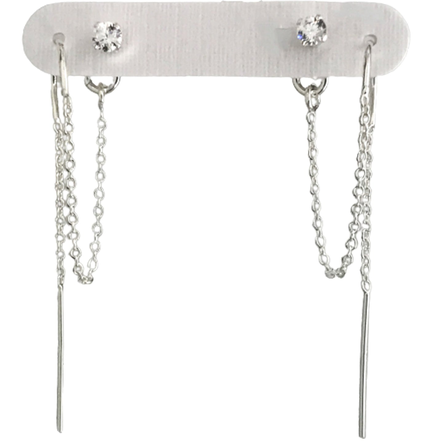 Earrings for Double Piercings - Cubic Zirconia Earrings
