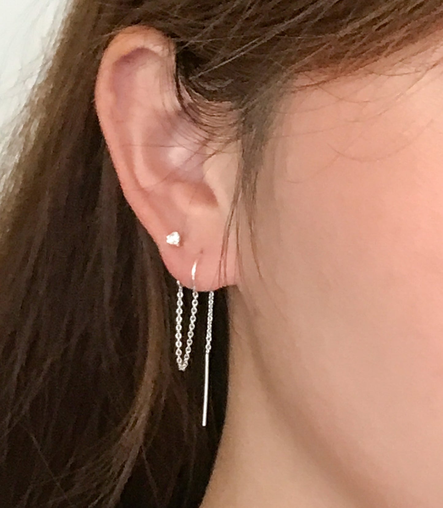 Earrings for Double Piercings - Cubic Zirconia Earrings