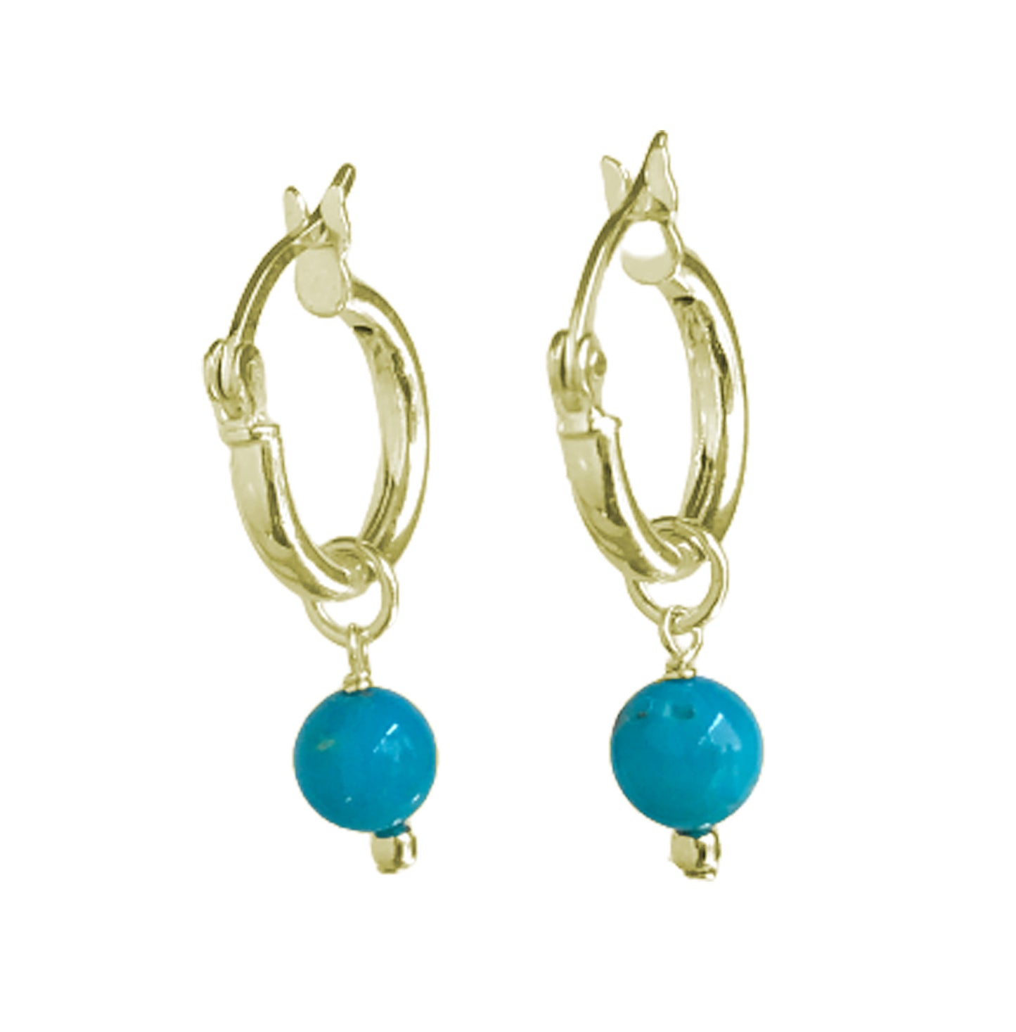 gold huggie hoop earrings