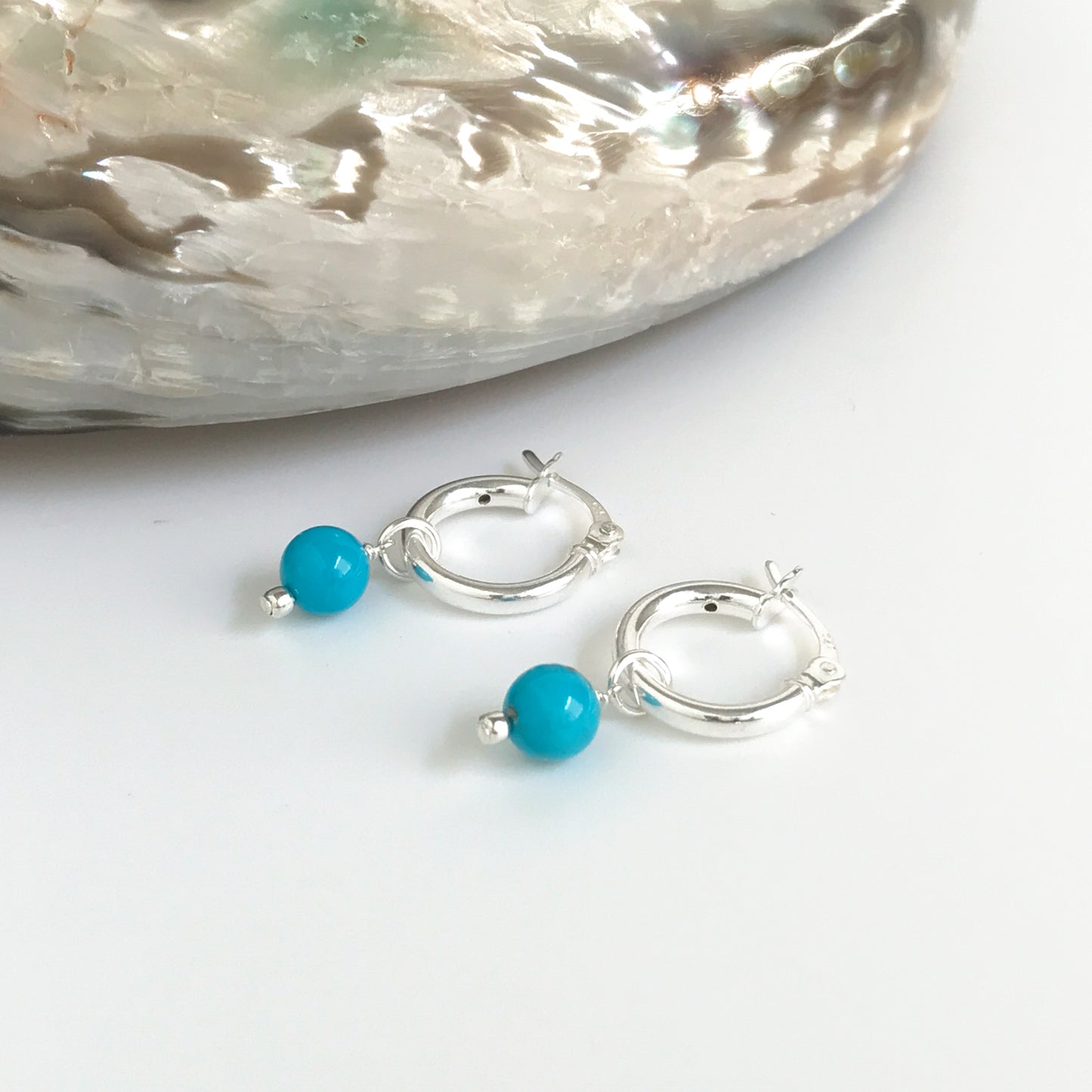 silver hoop earrings small