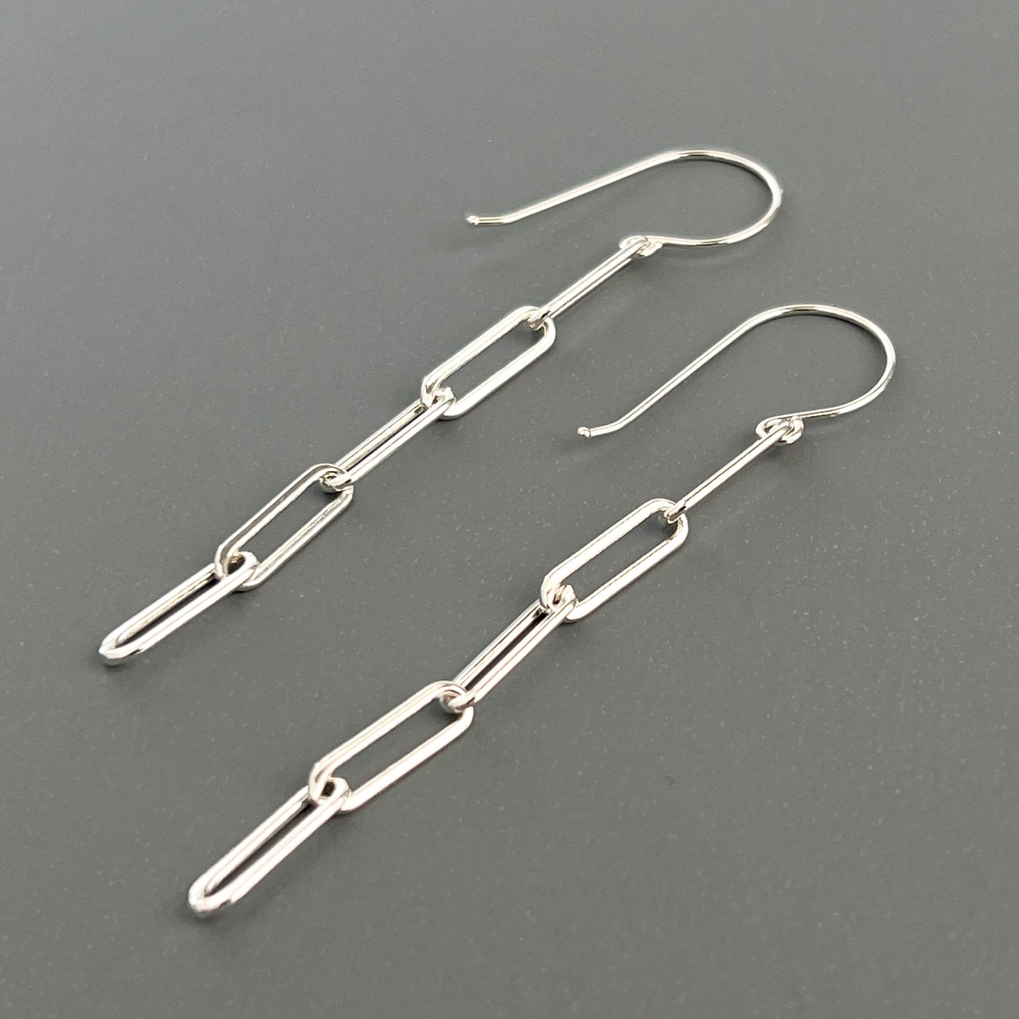 Sterling Silver Chain Link Earrings