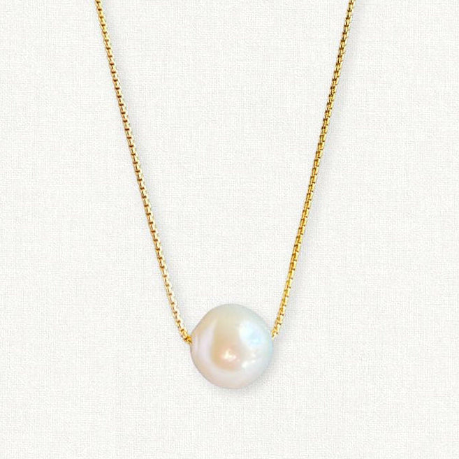 Large Floating Pearl Necklace
