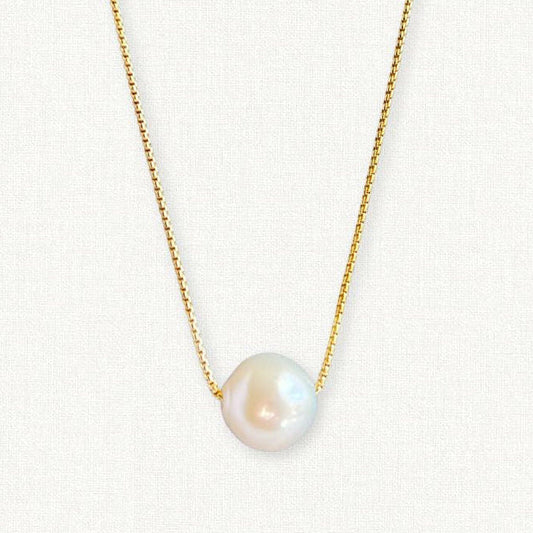 Large Floating Pearl Necklace