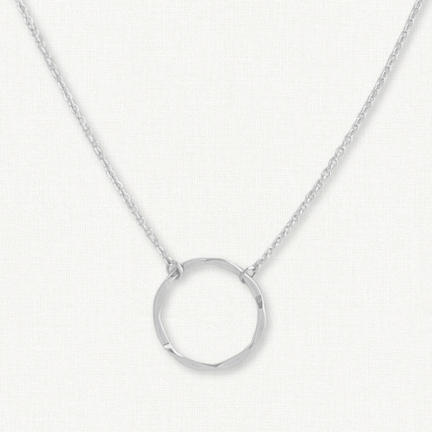 Gold Karma Circle Necklace Medium