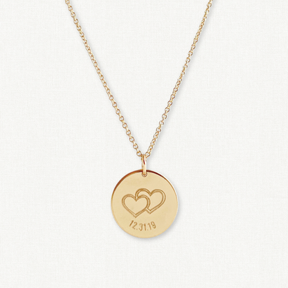 Double Heart Anniversary Necklace
