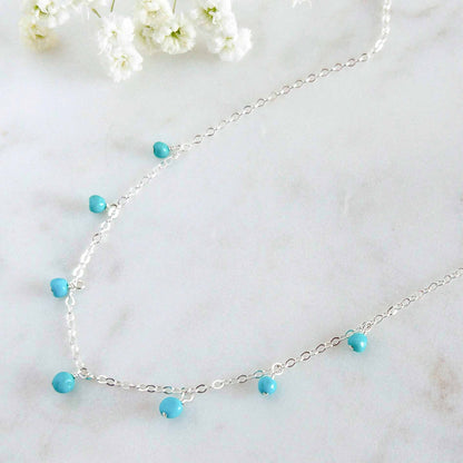 turquoise dangle necklace