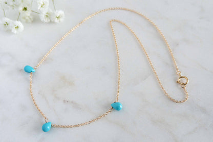 Celeste 3 Turquoise Necklace