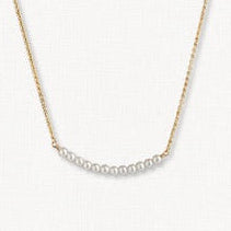 Gigi Dainty Bridal Pearl Necklace
