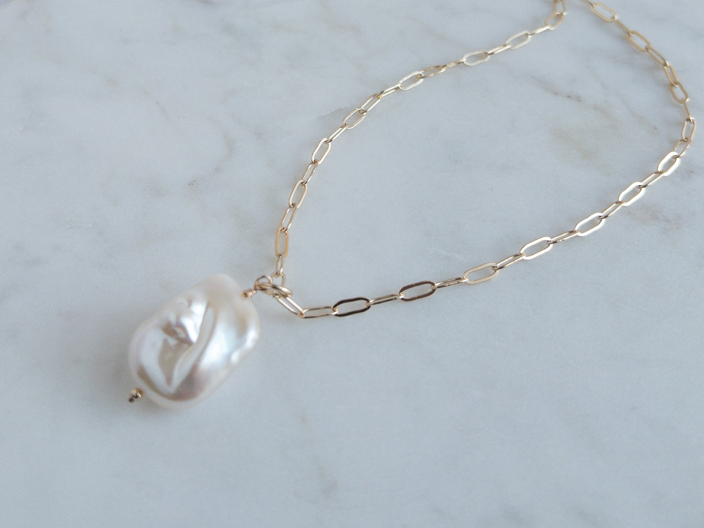 Raja Large Baroque Pearl Necklace