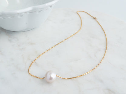 Large Floating Pearl Necklace