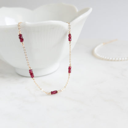 Ruby Bracelet | July Birthstone