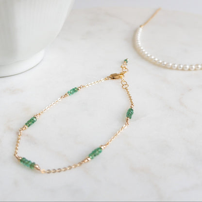 Emerald Bracelet | May Birthstone