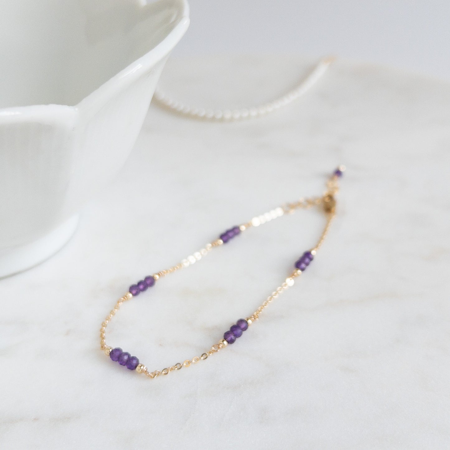 Amethyst Bracelet  February Birthstone