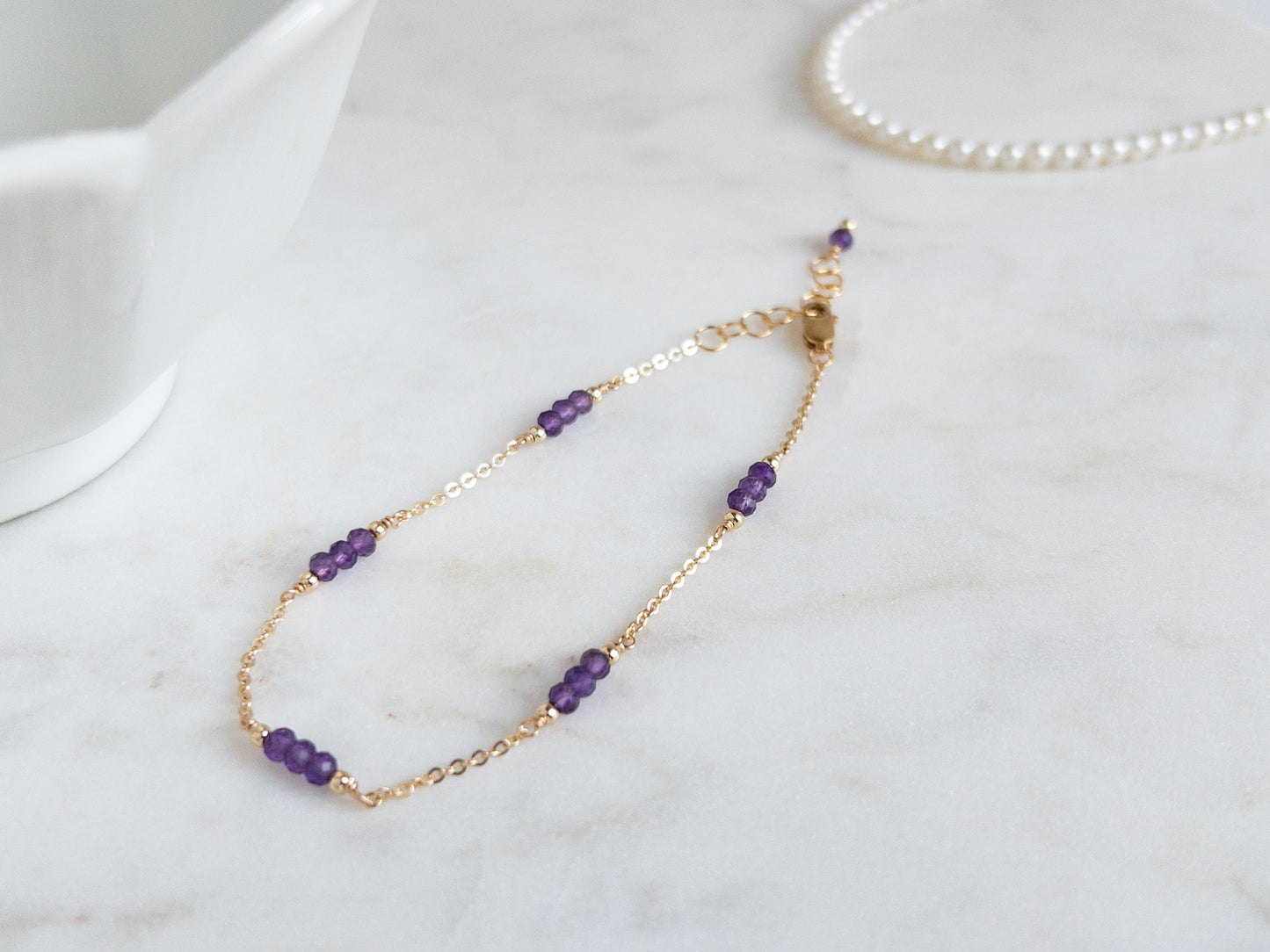 Amethyst Bracelet  February Birthstone