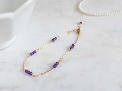 Amethyst Bracelet  February Birthstone