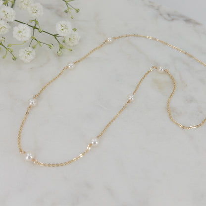 Lucia Freshwater Pearl Station Necklace