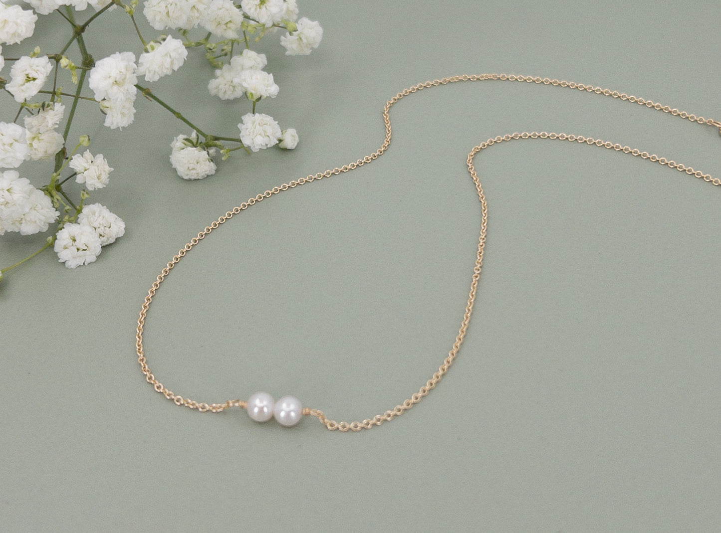 Custom Pearl Necklace - Choose up to 5 Pearls