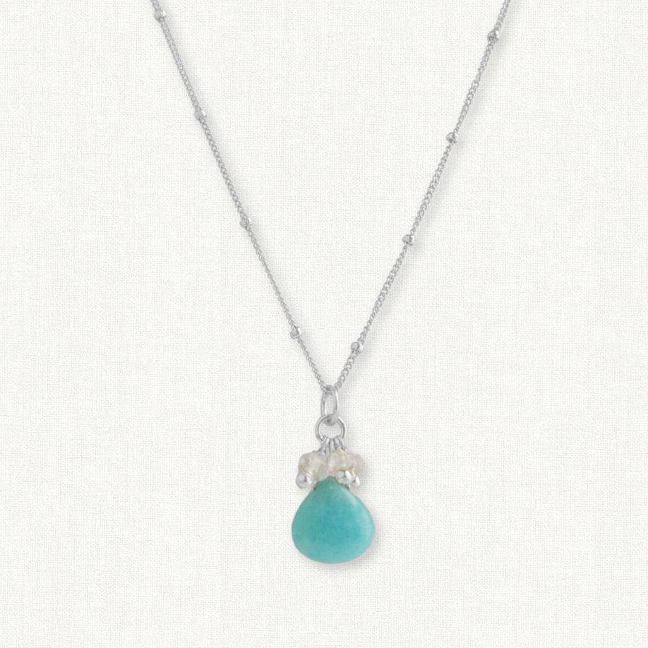 Amazonite Moonstone Pendant