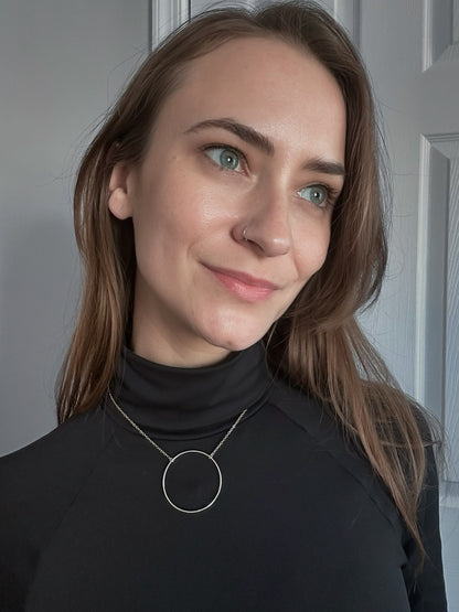 Large Karma Circle Necklace