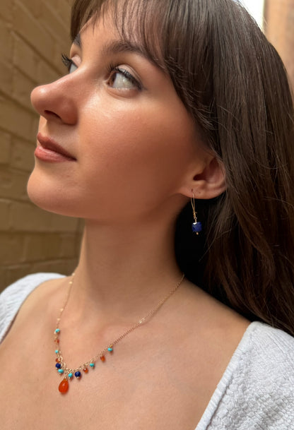 Carnelian and Turquoise Necklace