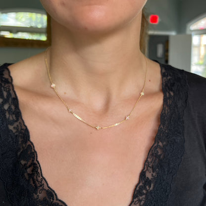 Ethiopian Opal Station Necklace