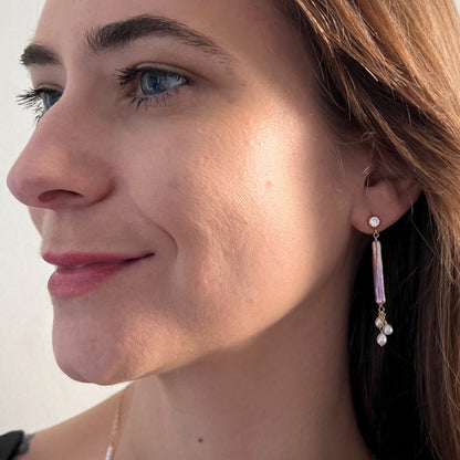 Vivara Long Pearl Earrings