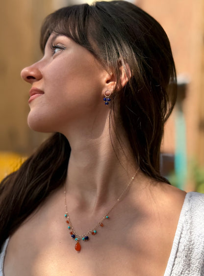 Carnelian and Turquoise Necklace