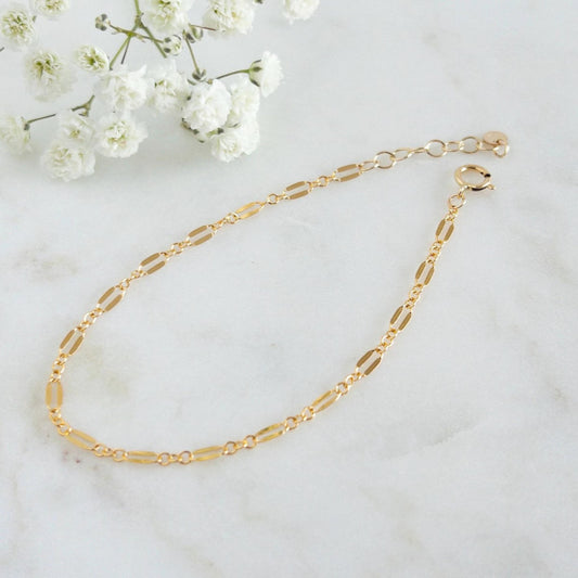 14k gold filled chain bracelet from Isabella collection