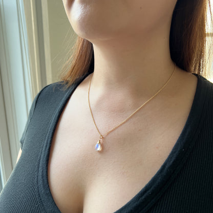 Rainbow Moonstone Necklace