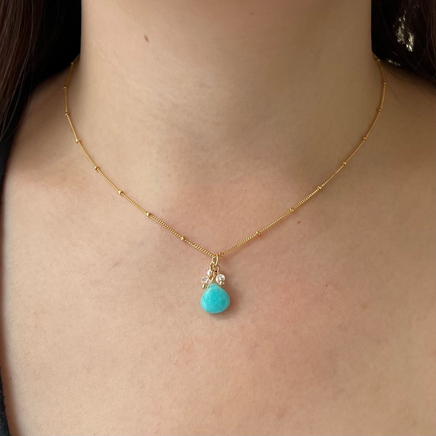 Amazonite Moonstone Pendant
