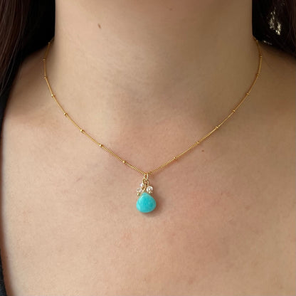 Amazonite Moonstone Pendant