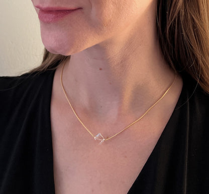 Floating Crystal Quartz Necklace