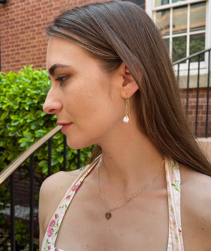 Heart Initial Charm Necklace