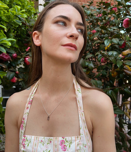 Tiny Dog Tag Necklace