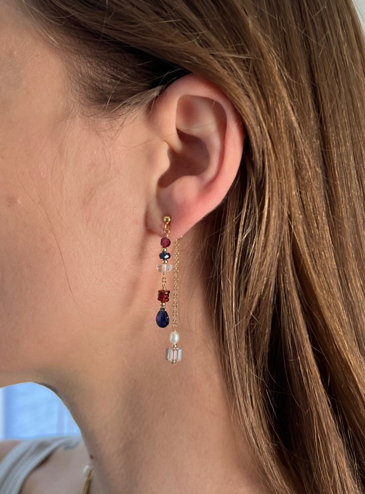 Parade Earrings | Sapphire Dangle Earrings
