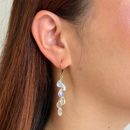 Moonstone Dangle Earrings